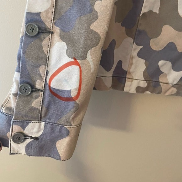 Vintage Old Navy Light Camo Button Up Jacket Size Small - Picture 8 of 10